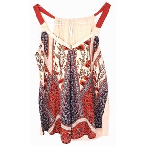 Xhilaration Y2K Tank Top Women's S Boho Hippie‎ Strappy Feminine Geometric